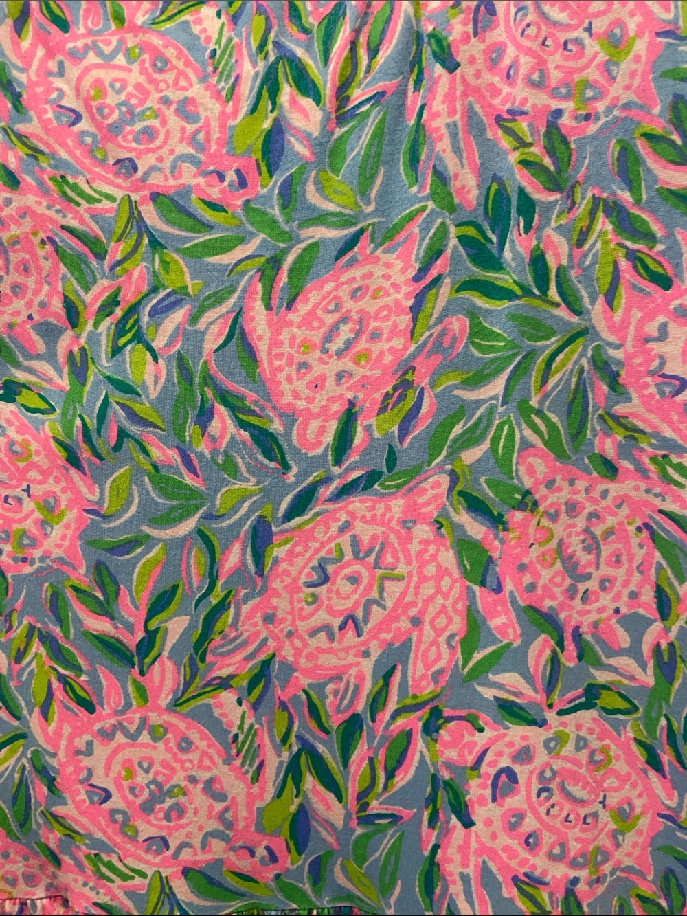 Lilly Pulitzer Geanna Dress XXL - EUC - Frenchie Blue Turtley  In Love - Picture 4 of 6